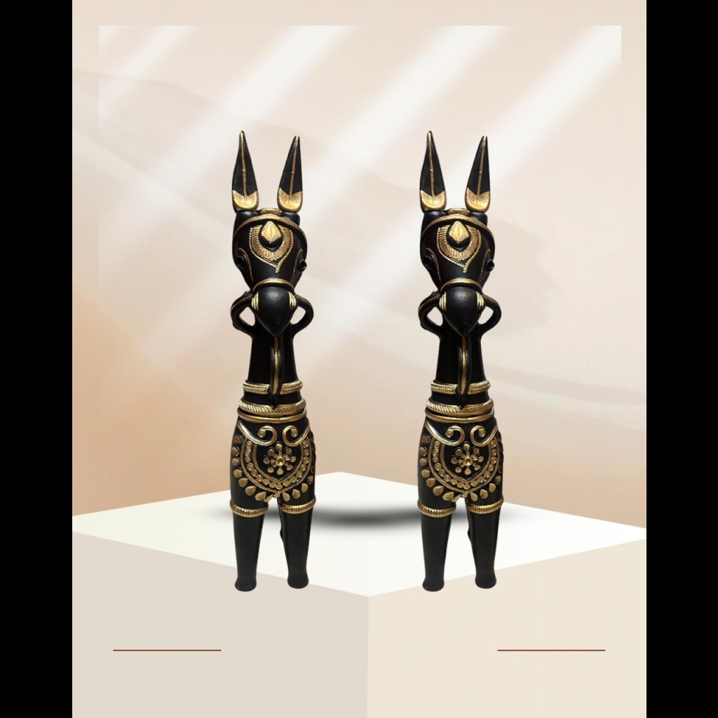 Black Design Bankura Horse