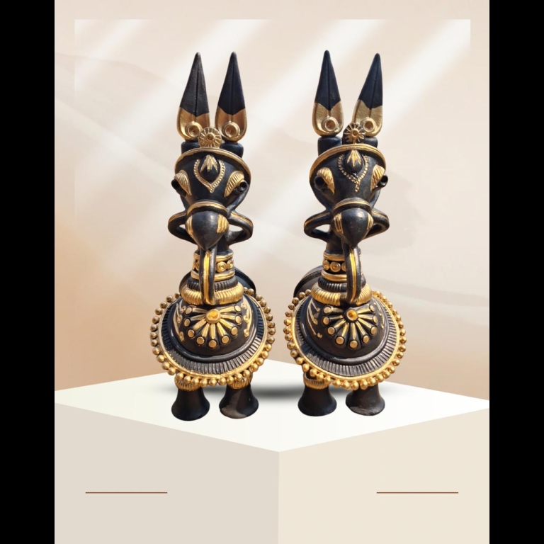 Black/Copper Kathakoli Horse