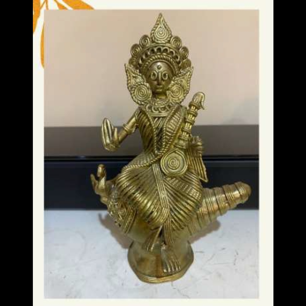 Laxmi seated on Sankh