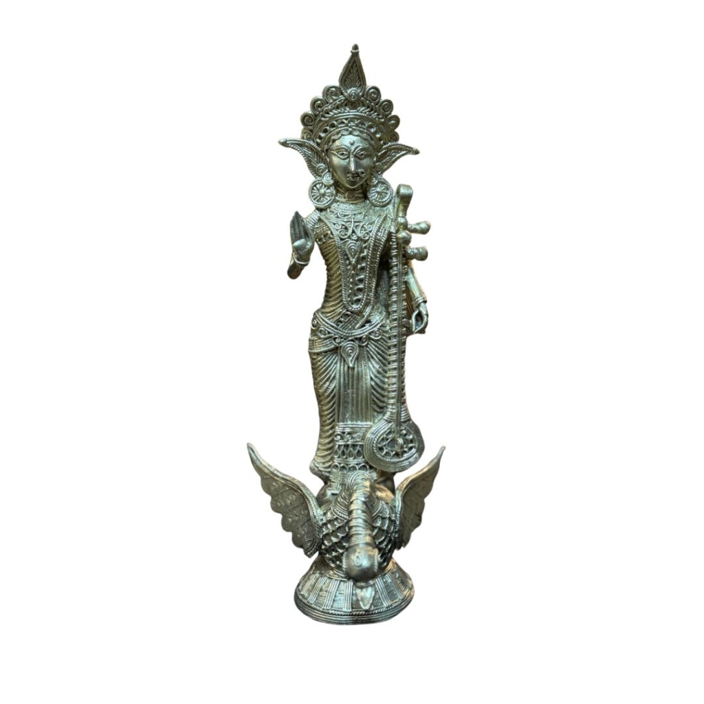 Ma Saraswati standing on swan