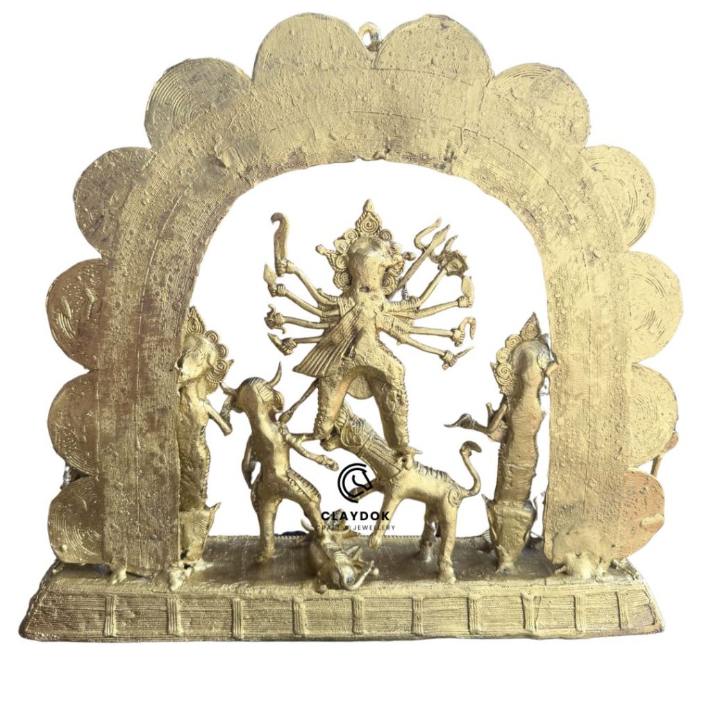 Maa Durga Mahishashur Mardini Family Idol - Big